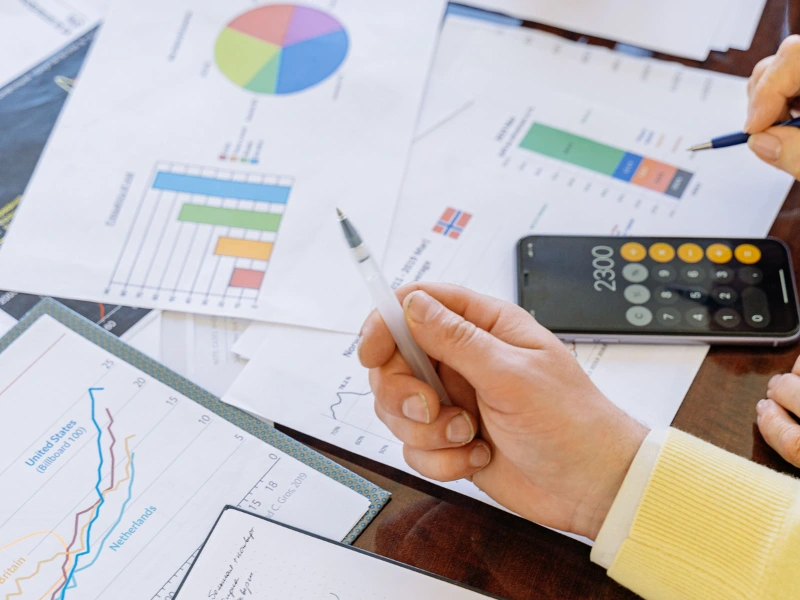 CPA and client review personal tax planning and preparation in Chapel Hill.